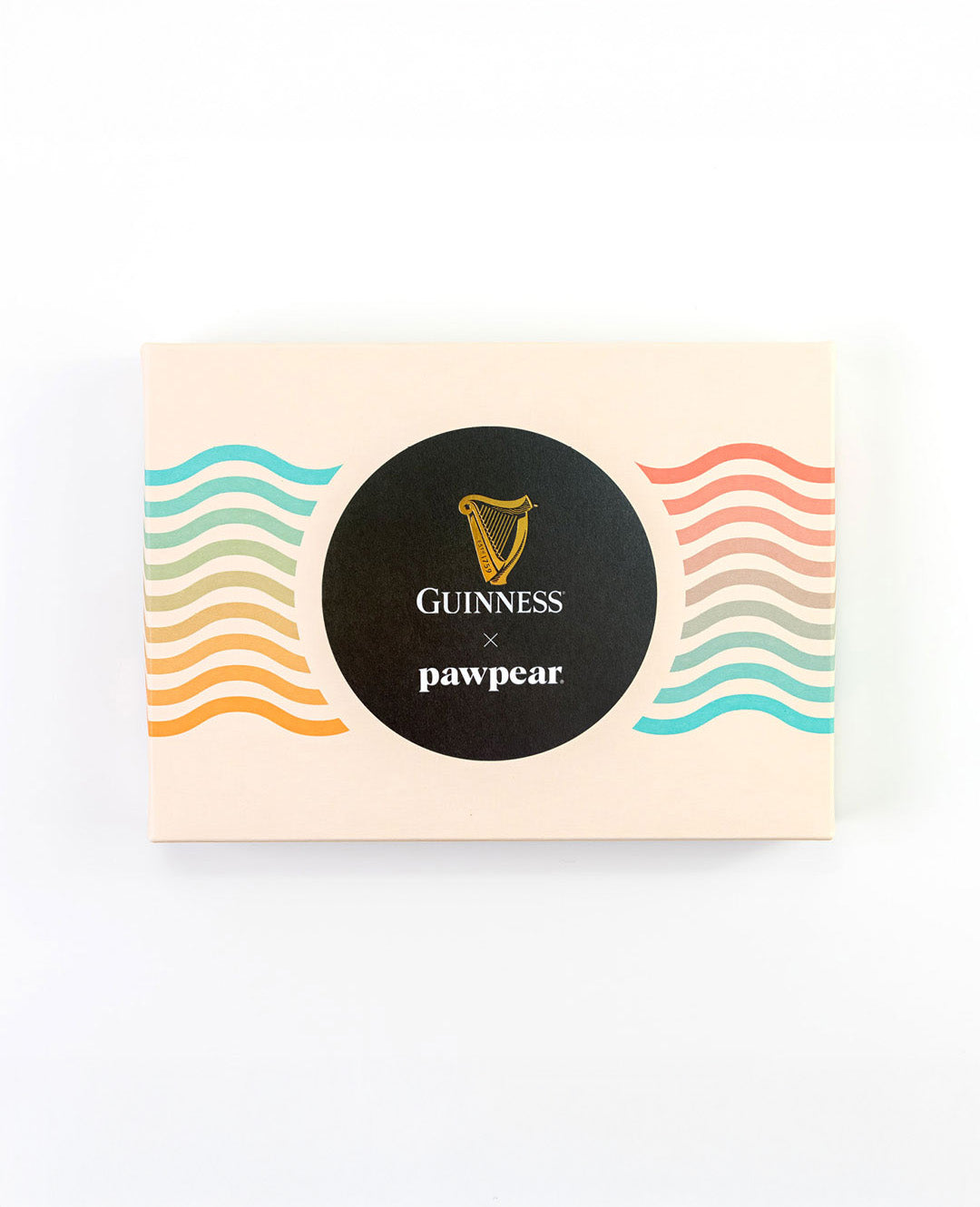 Box with Guinness and pawpar branding on a white background