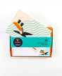 Pack of notecards with envelopes featuring a toucan design on a white background