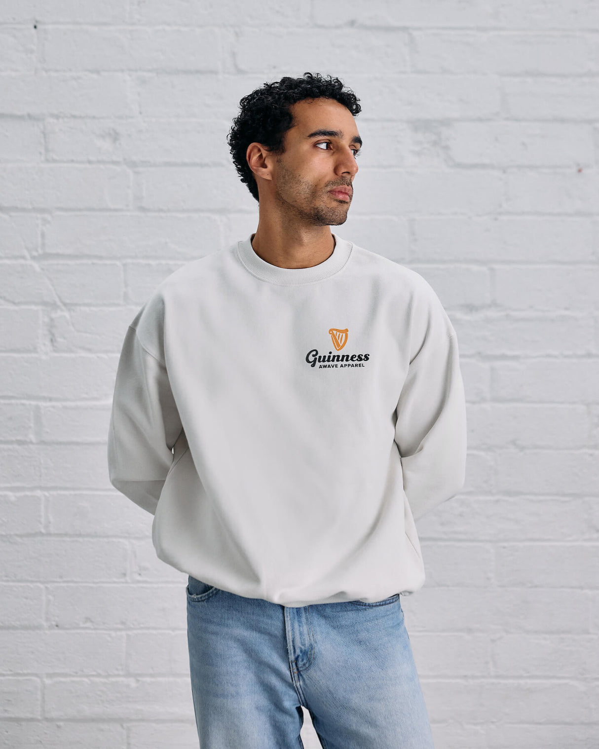 Awave Cream Milk Carton Sweatshirt