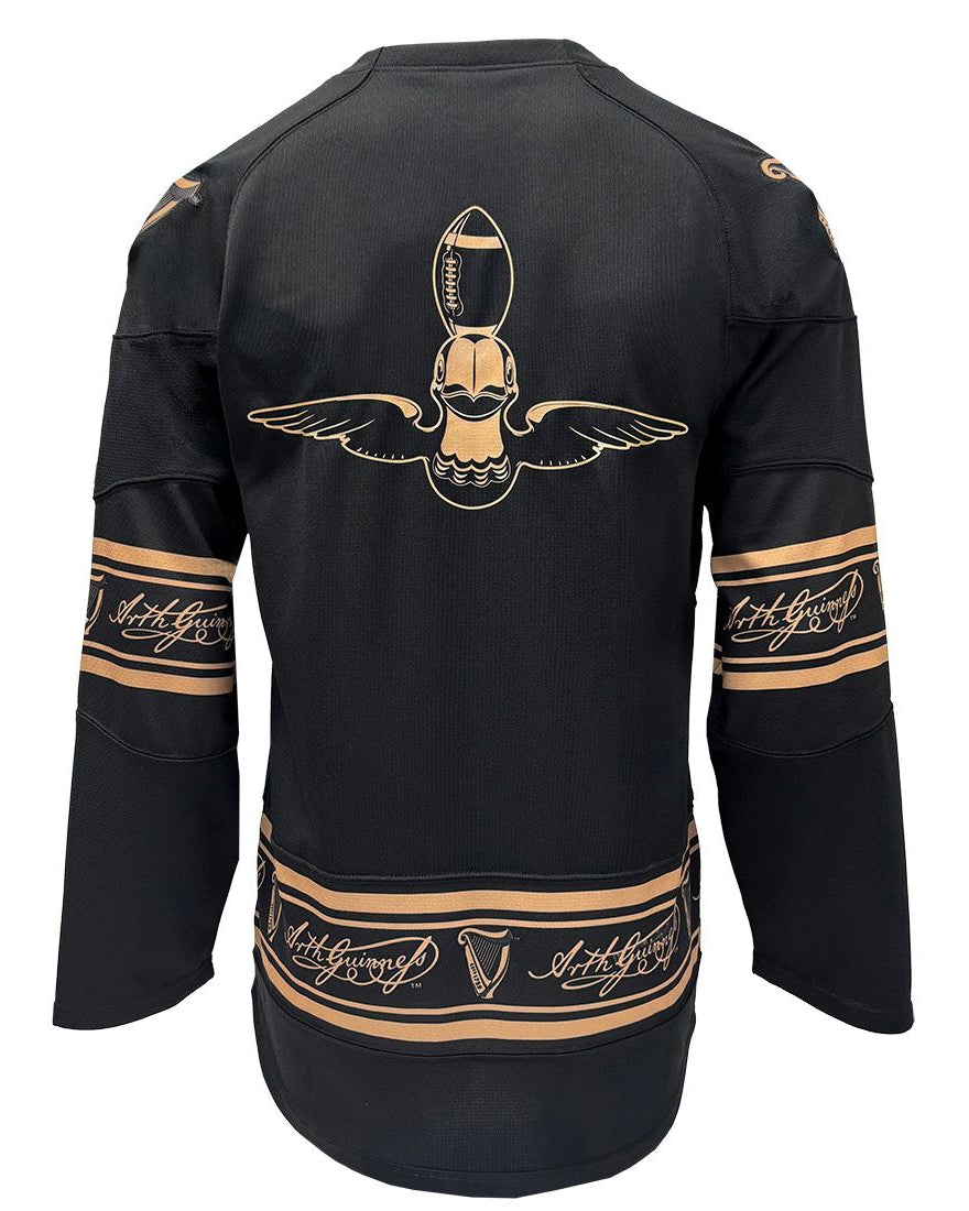 Black & Gold Toucan Guinness Game Day American Football Long Sleeve T-Shirt