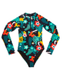 Front image of the Guinness x Fatti Burke Hawaiian Style Swimming suit