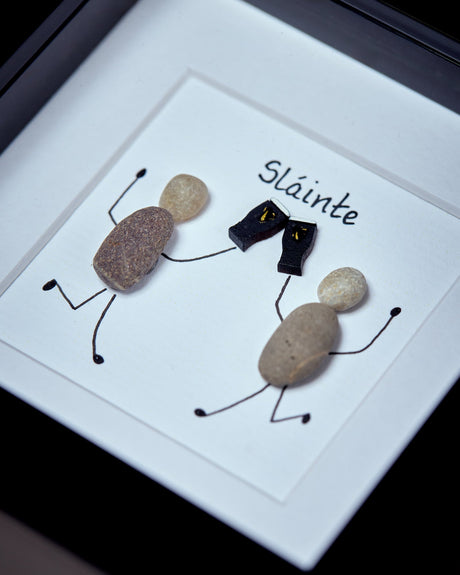 Framed Pebble Art - Slainte by Simple Mourne