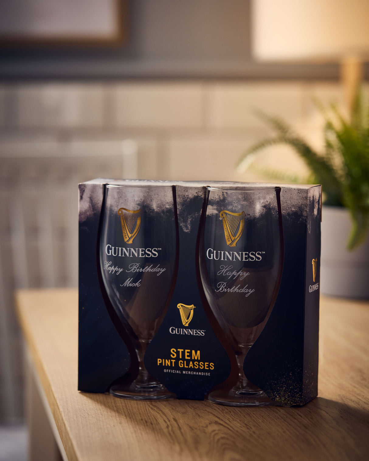 Guinness 2pk Pint Stem Glass