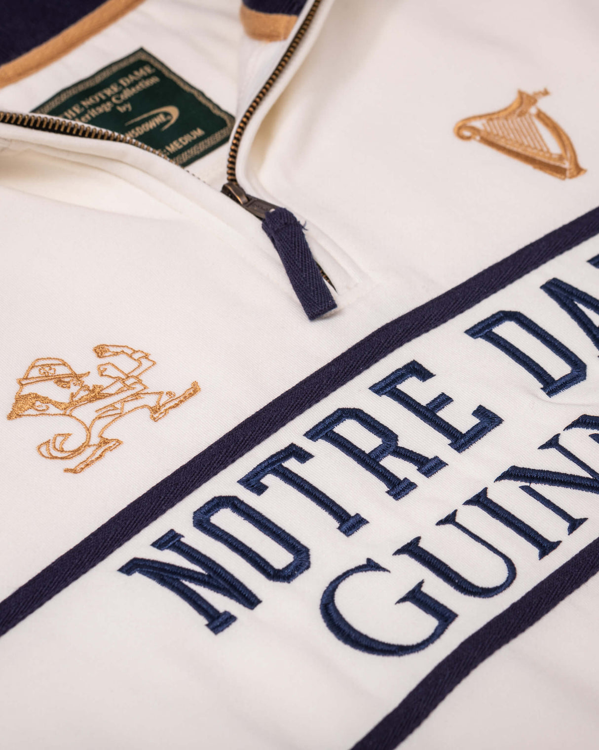 Guinness x Notre Dame 1/4 Zip Sweater