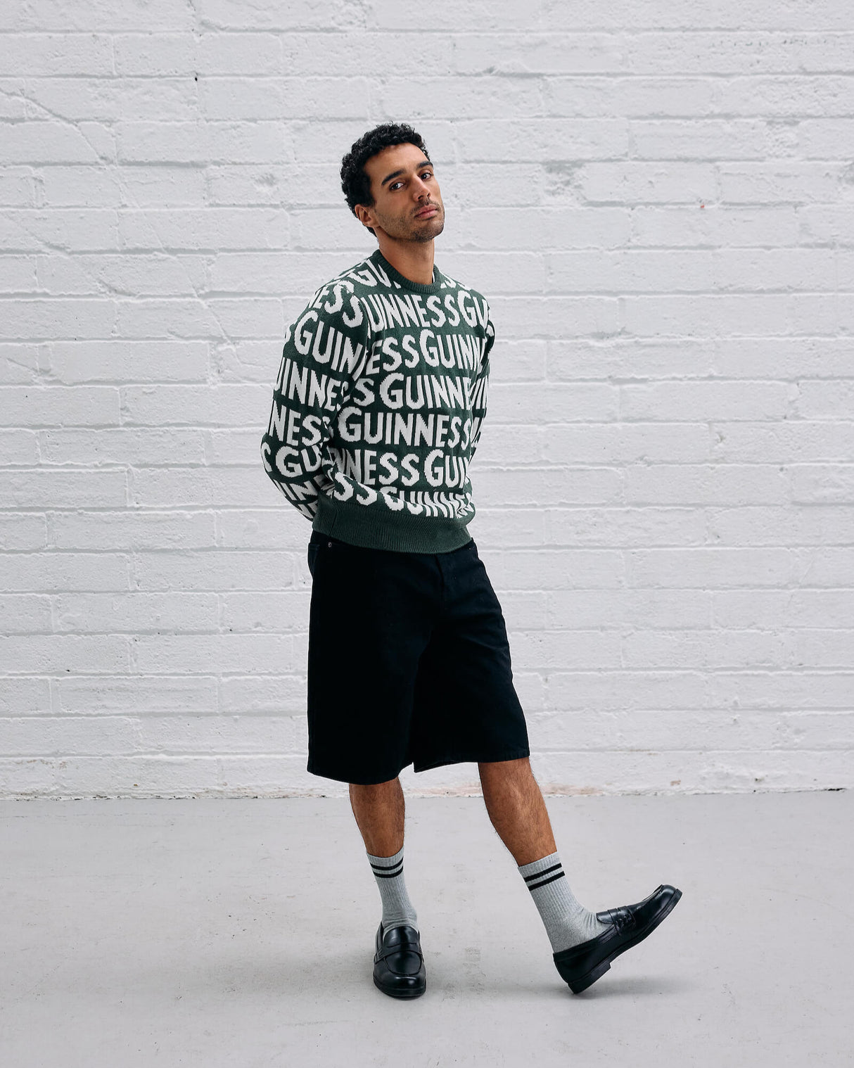Guinness Green Logo Knitted Jumper