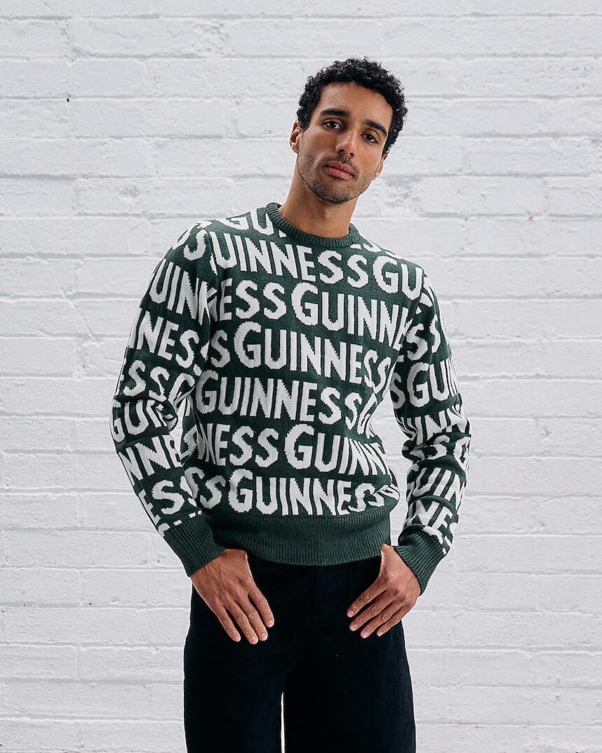 Guinness Green Logo Knitted Jumper