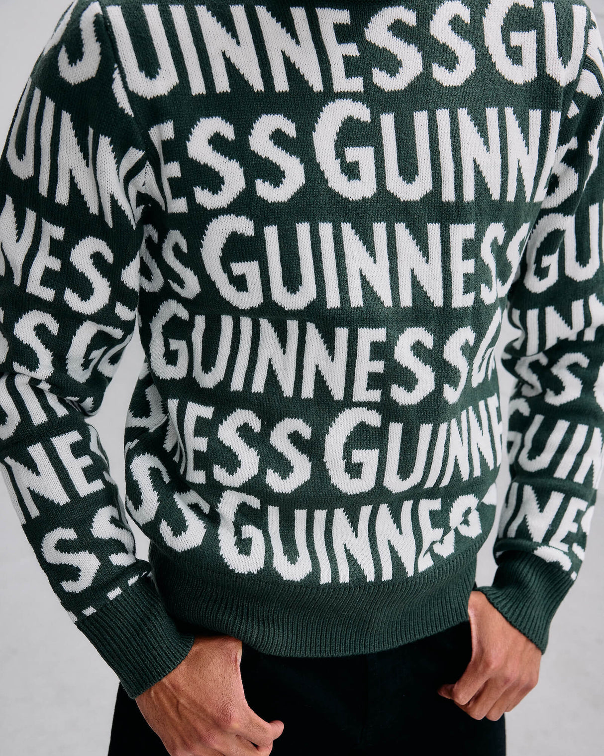 Guinness Green Logo Knitted Jumper