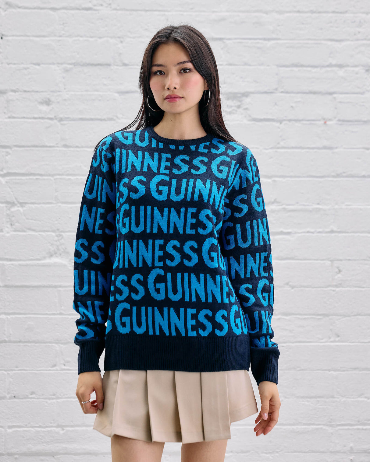 Guinness Blue Logo Knitted Jumper