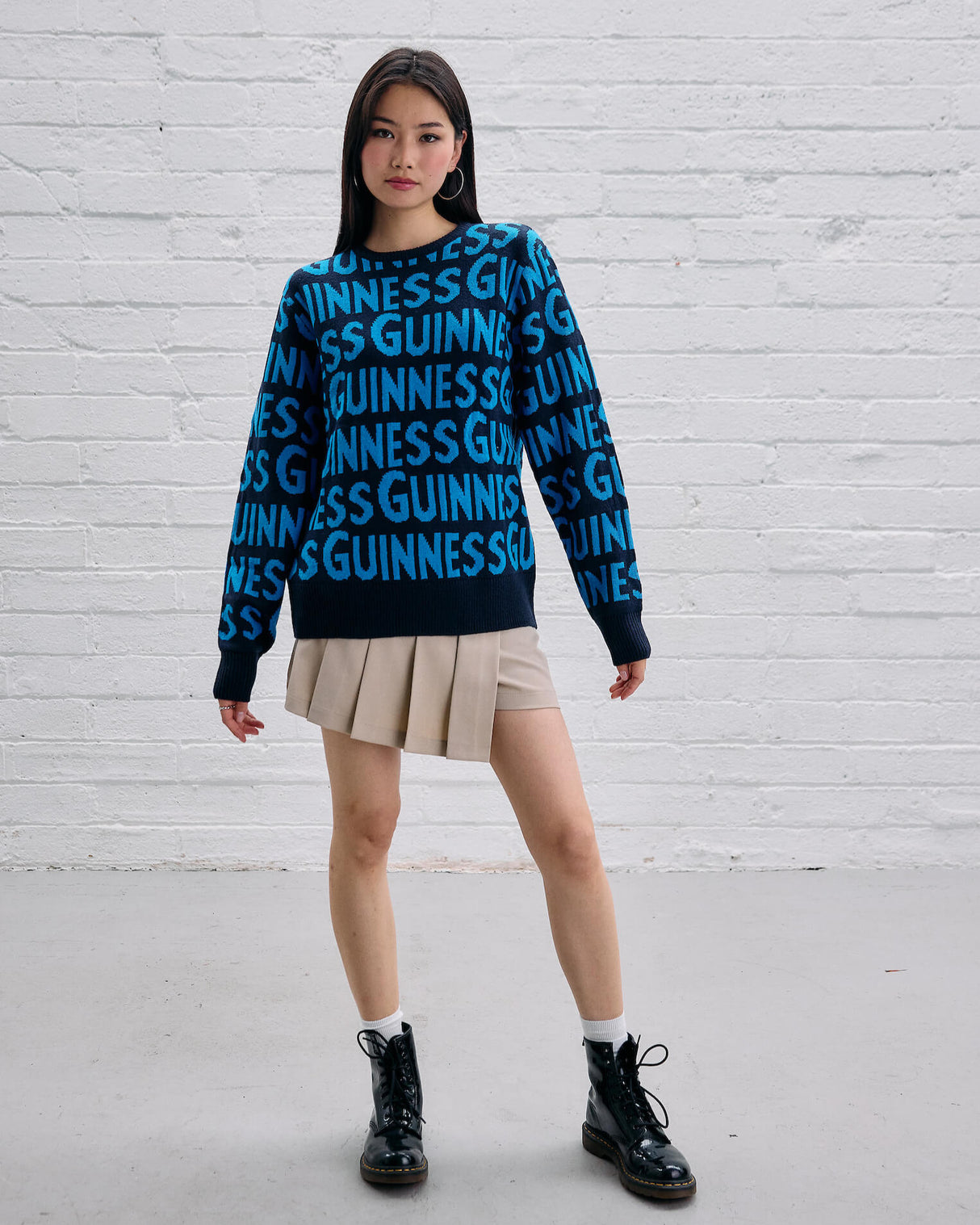 Guinness Blue Logo Knitted Jumper