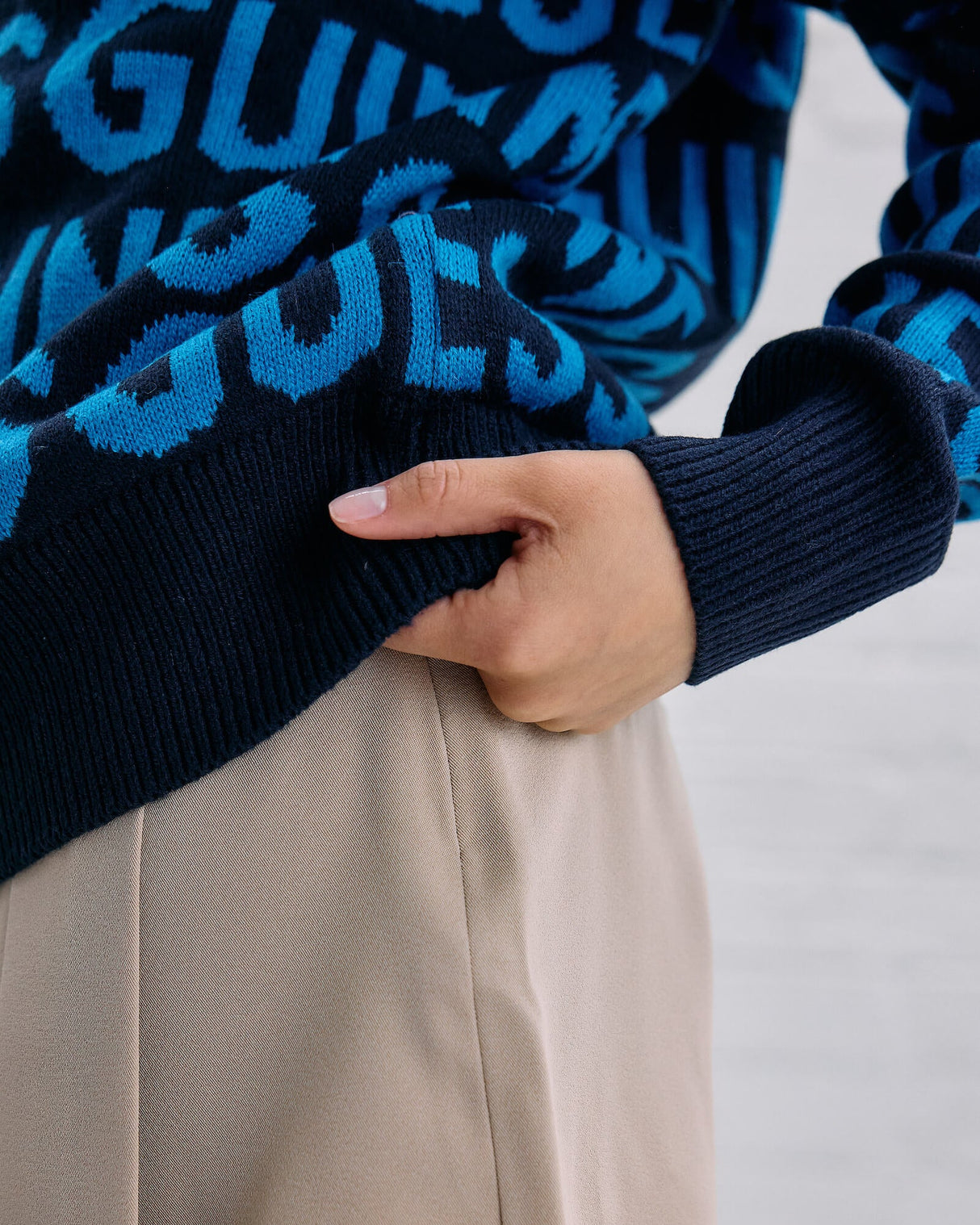 Guinness Blue Logo Knitted Jumper