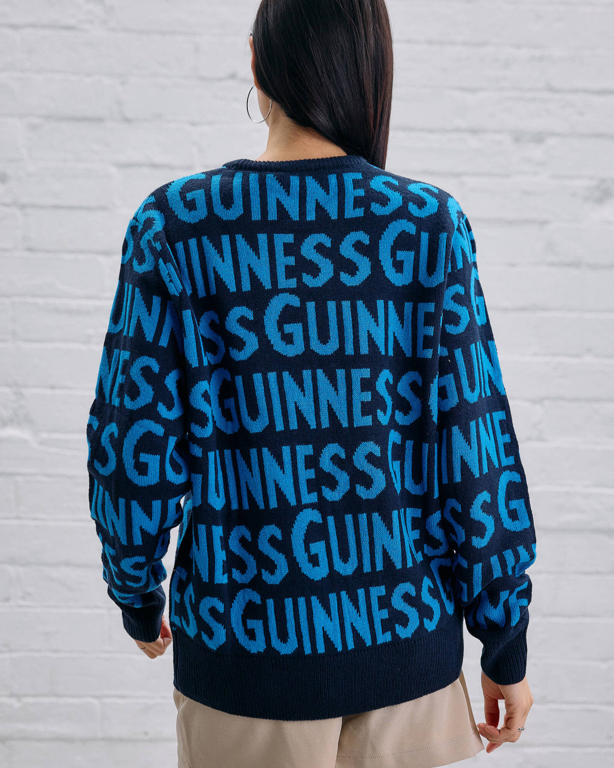 Guinness Blue Logo Knitted Jumper