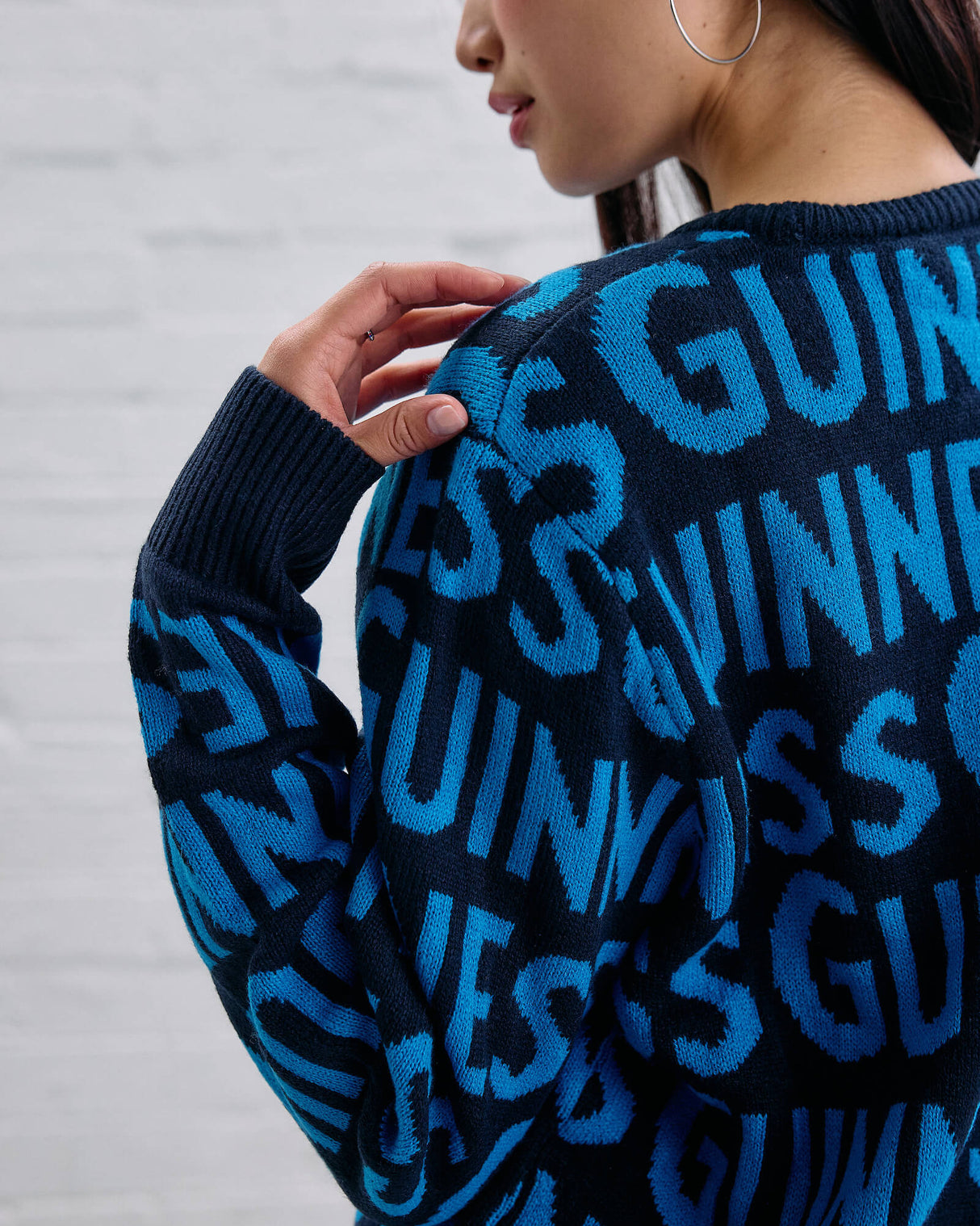 Guinness Blue Logo Knitted Jumper