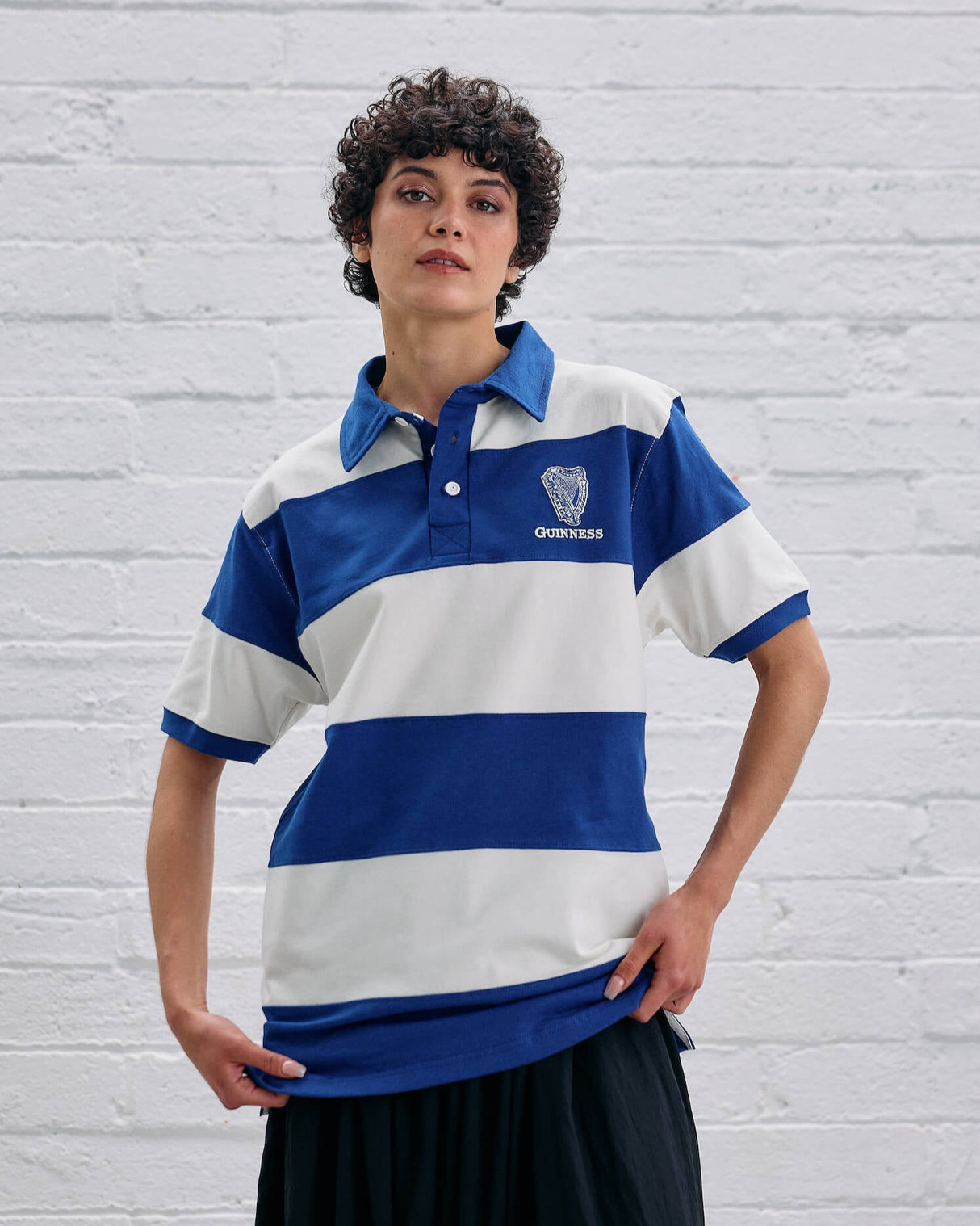 Guinness Time Blue & White Polo Shirt