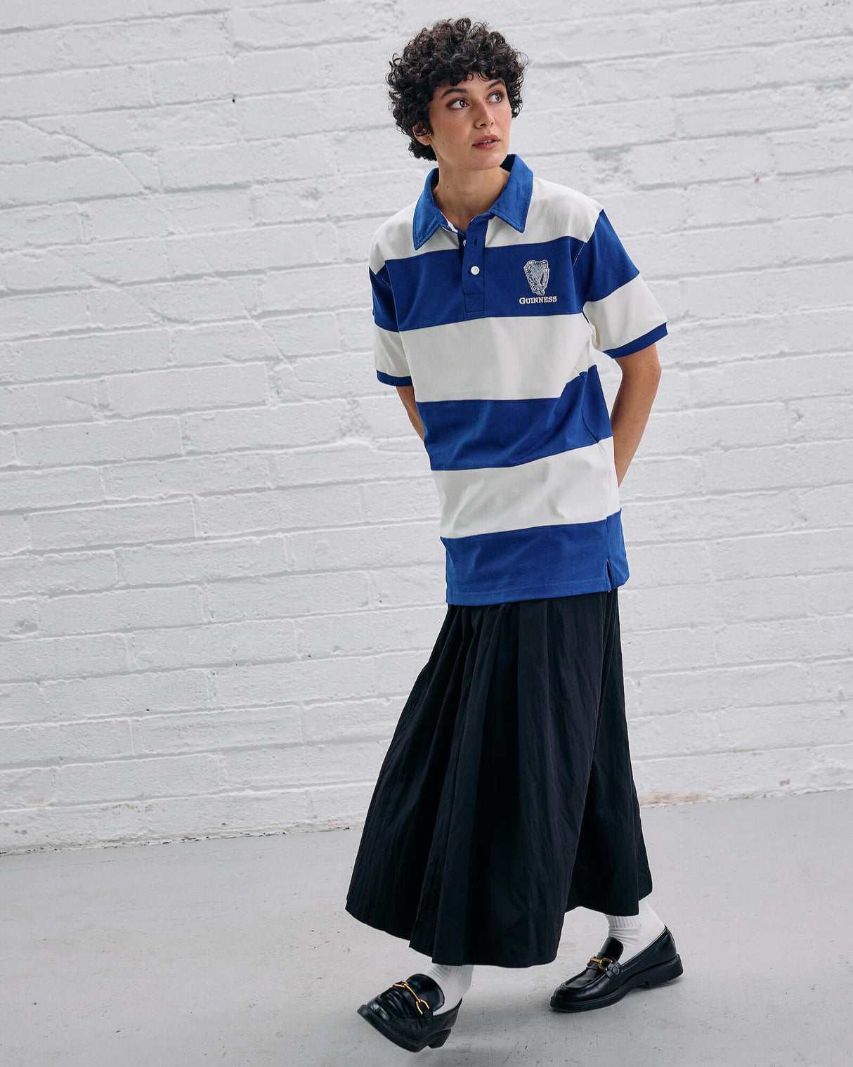 Guinness Time Blue & White Polo Shirt