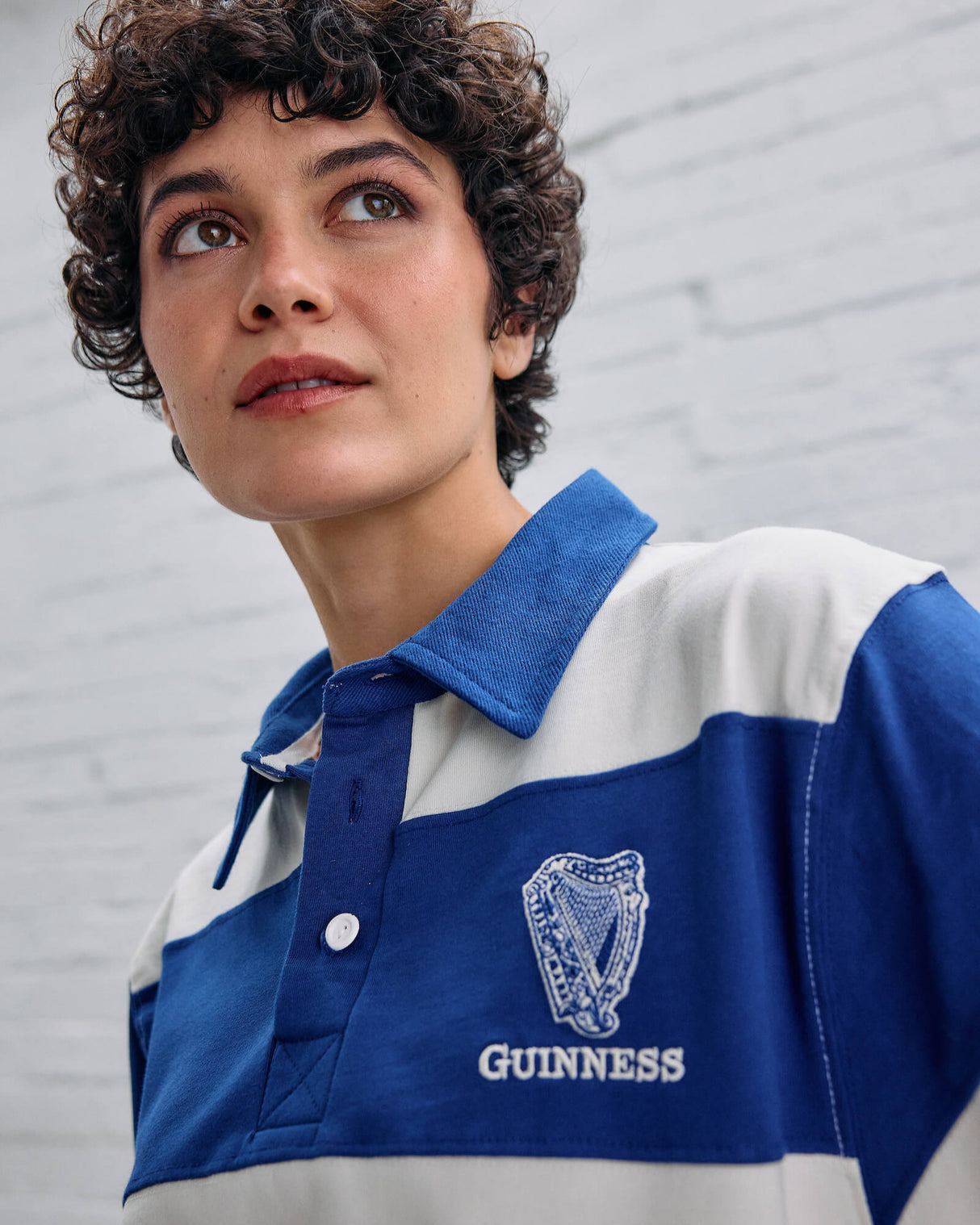 Guinness Time Blue & White Polo Shirt