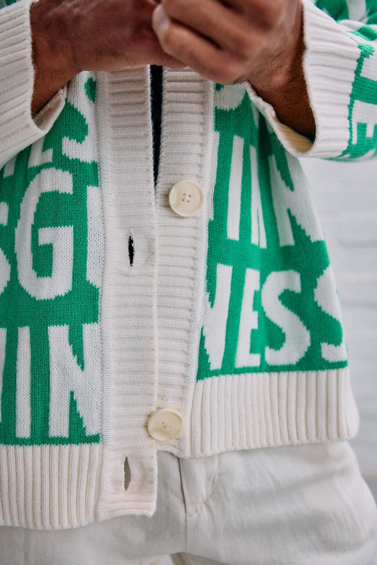 Guinness Green Lovely Day Knitted Cardigan