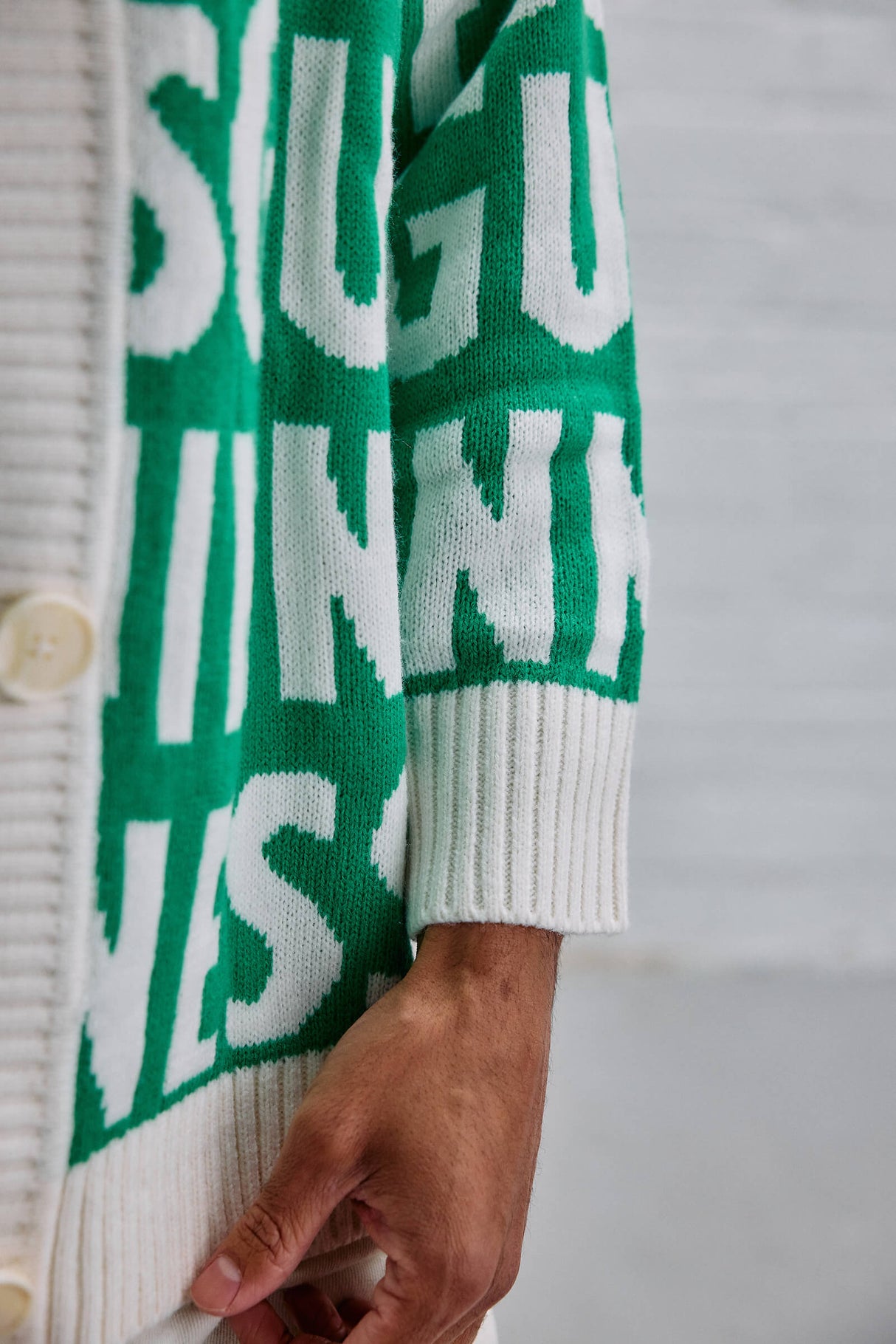 Guinness Green Lovely Day Knitted Cardigan