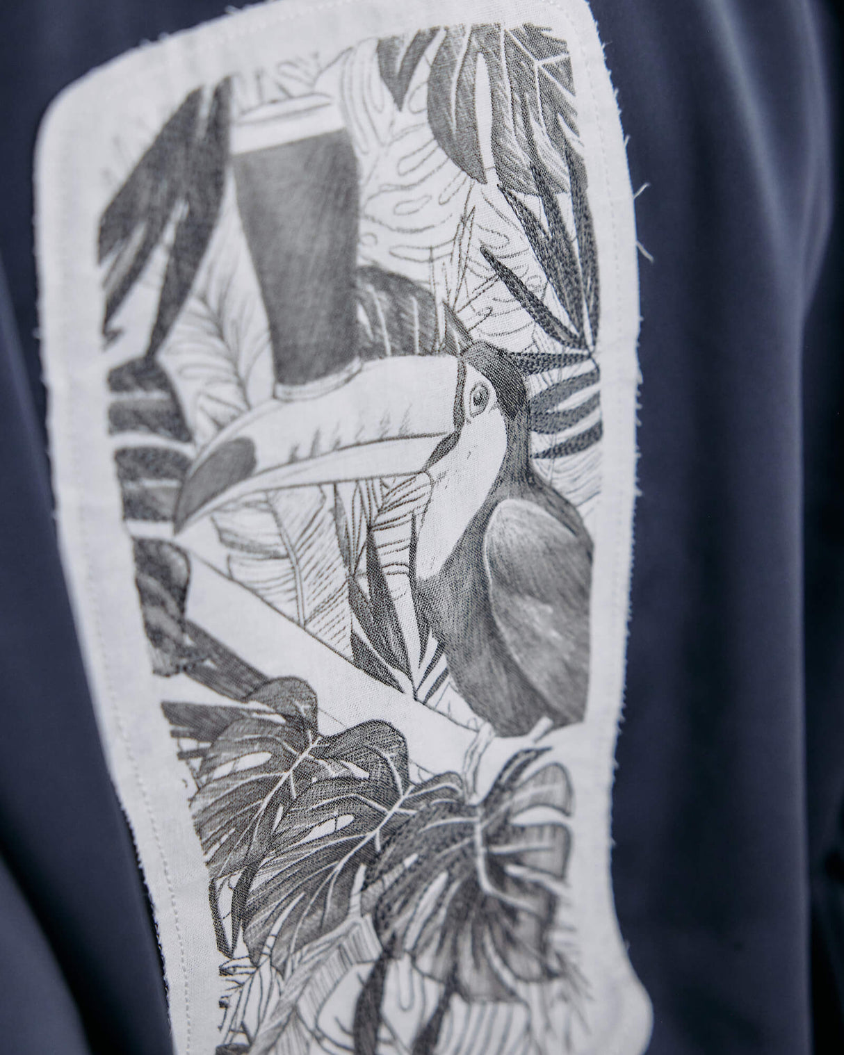 Guinness Hand Drawn Toucan Grey Varsity Jacket