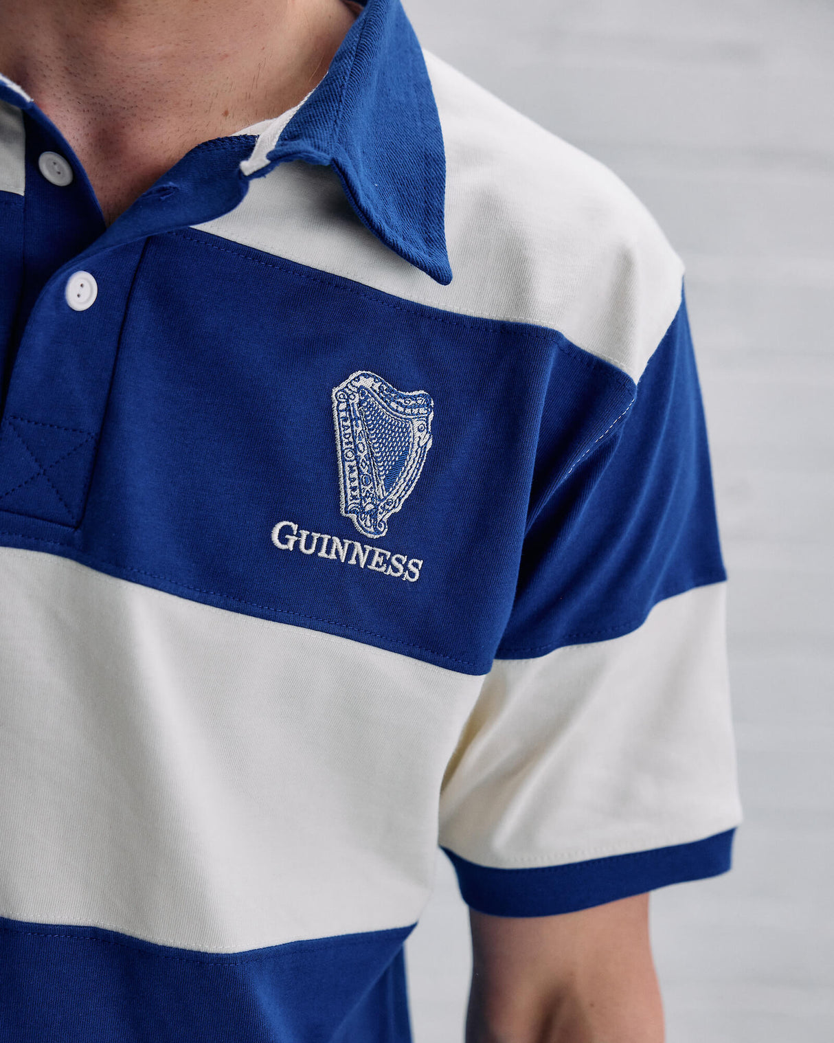 Guinness Time Blue & White Polo Shirt