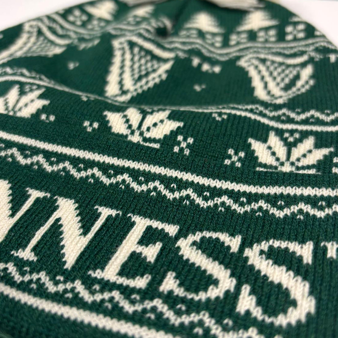 Green Snowflake Christmas Hat