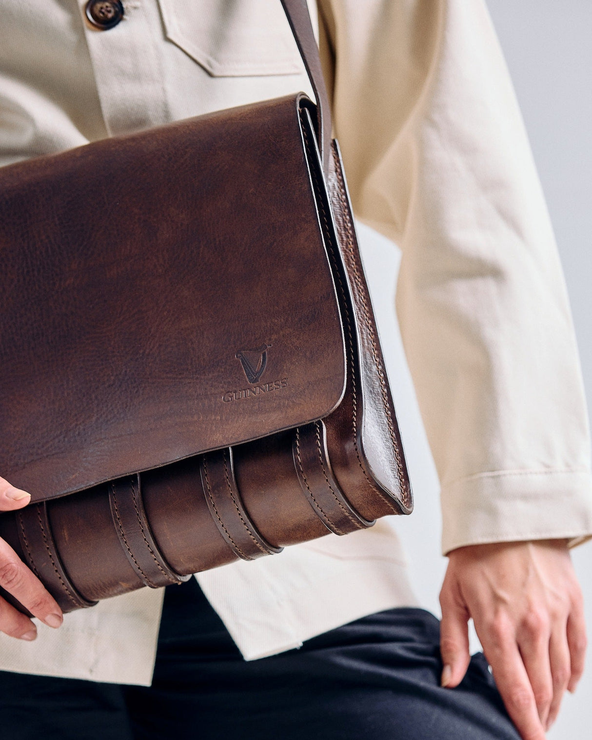 De Bruir Guinness Leather Laptop Bag