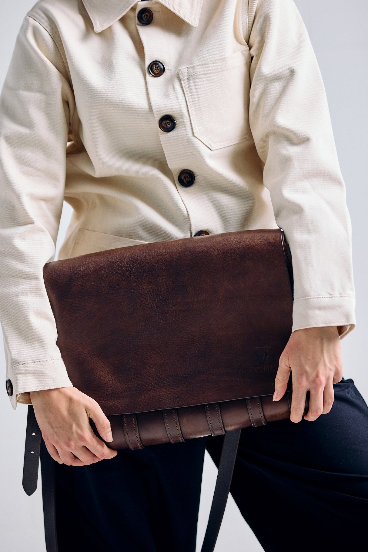 De Bruir Guinness Leather Laptop Bag