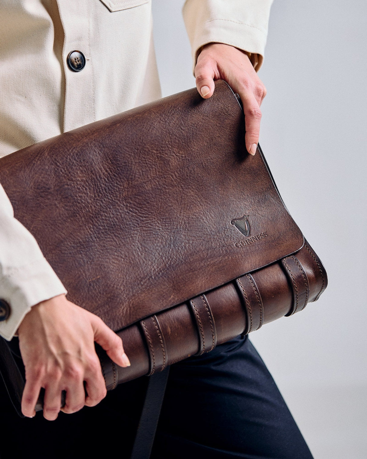 De Bruir Guinness Leather Laptop Bag