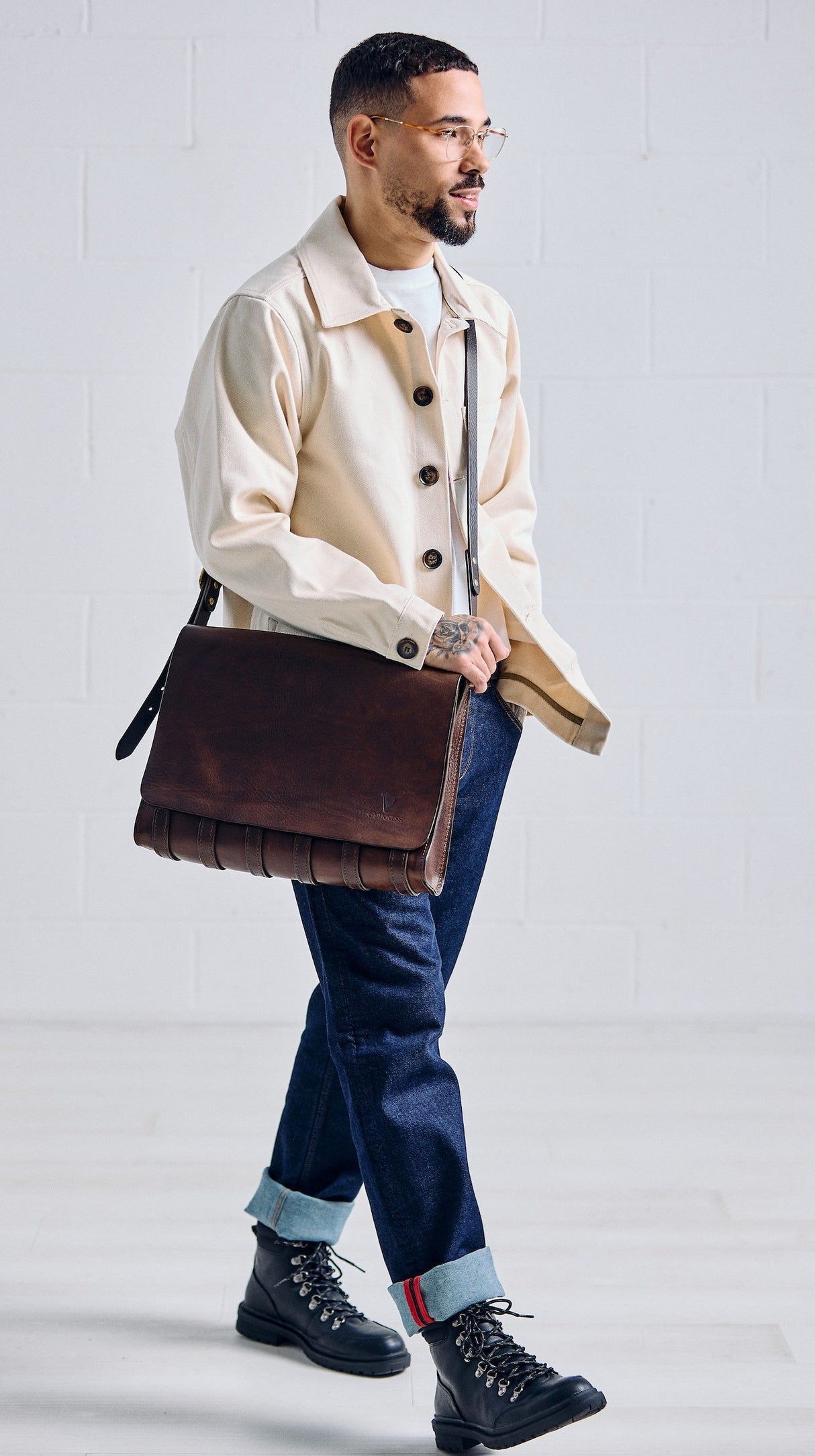 De Bruir Guinness Leather Laptop Bag