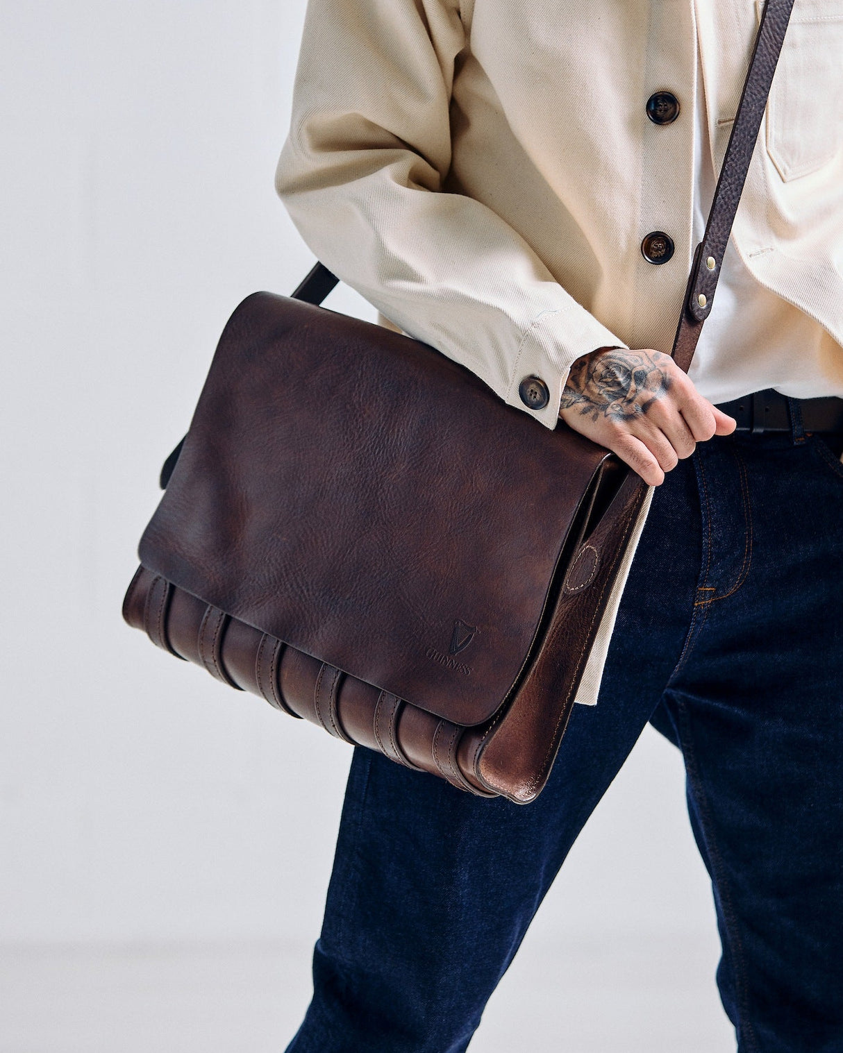 De Bruir Guinness Leather Laptop Bag