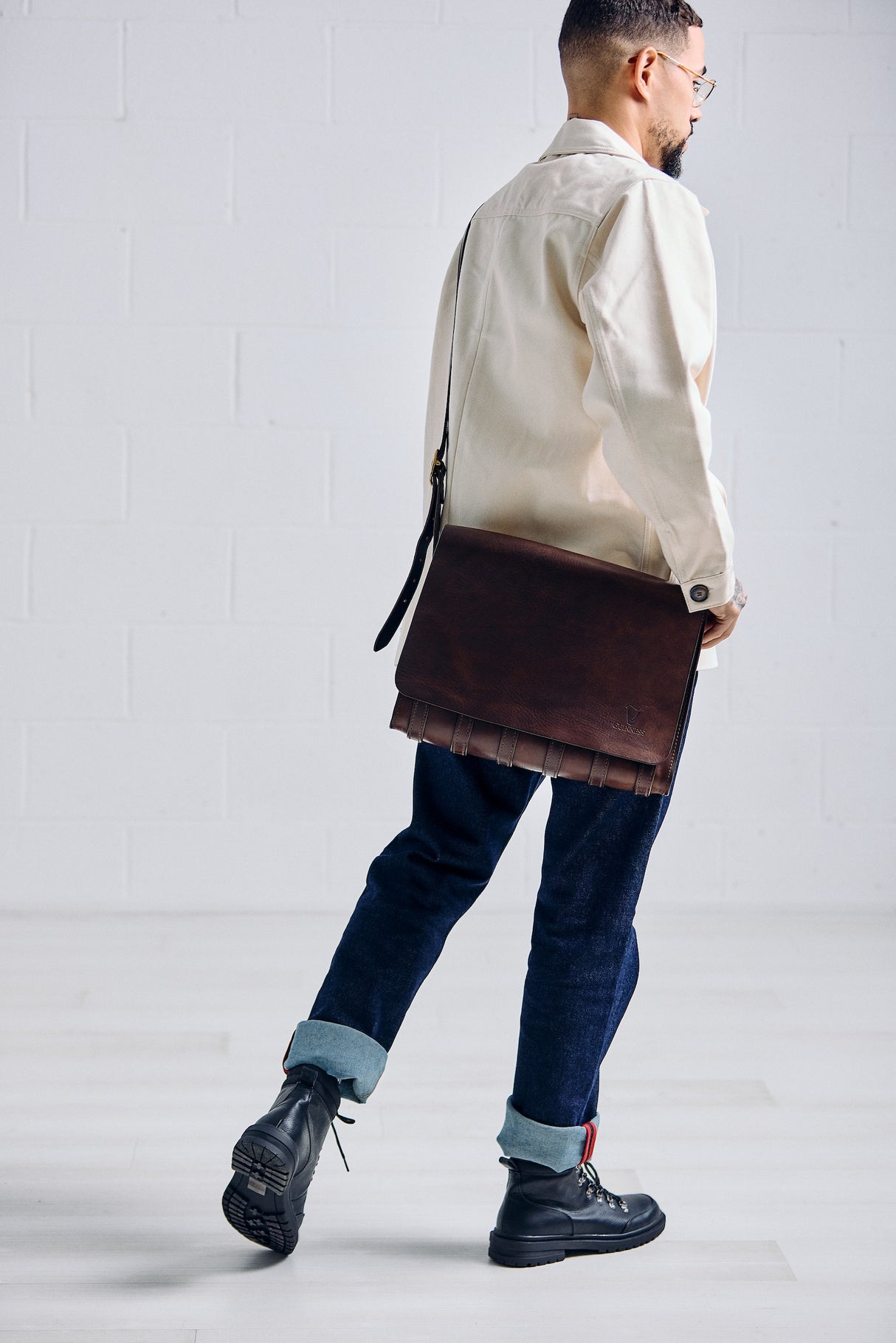 De Bruir Guinness Leather Laptop Bag