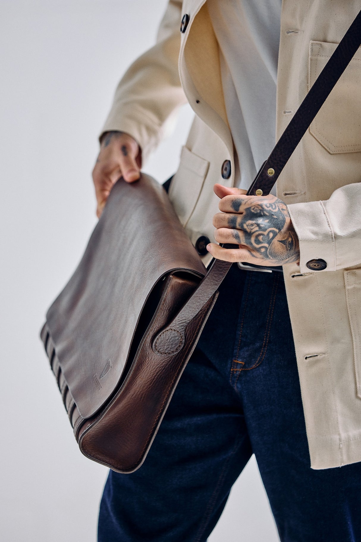 De Bruir Guinness Leather Laptop Bag