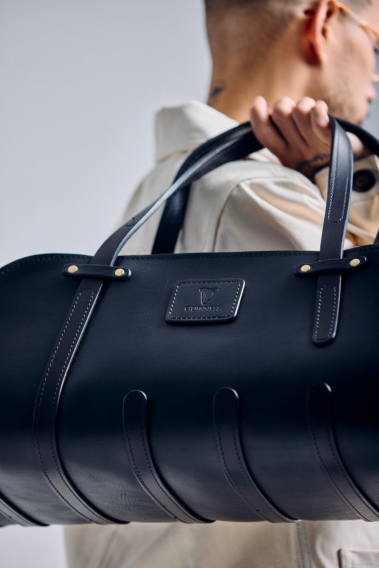 De Bruir Guinness Leather Sports Bag