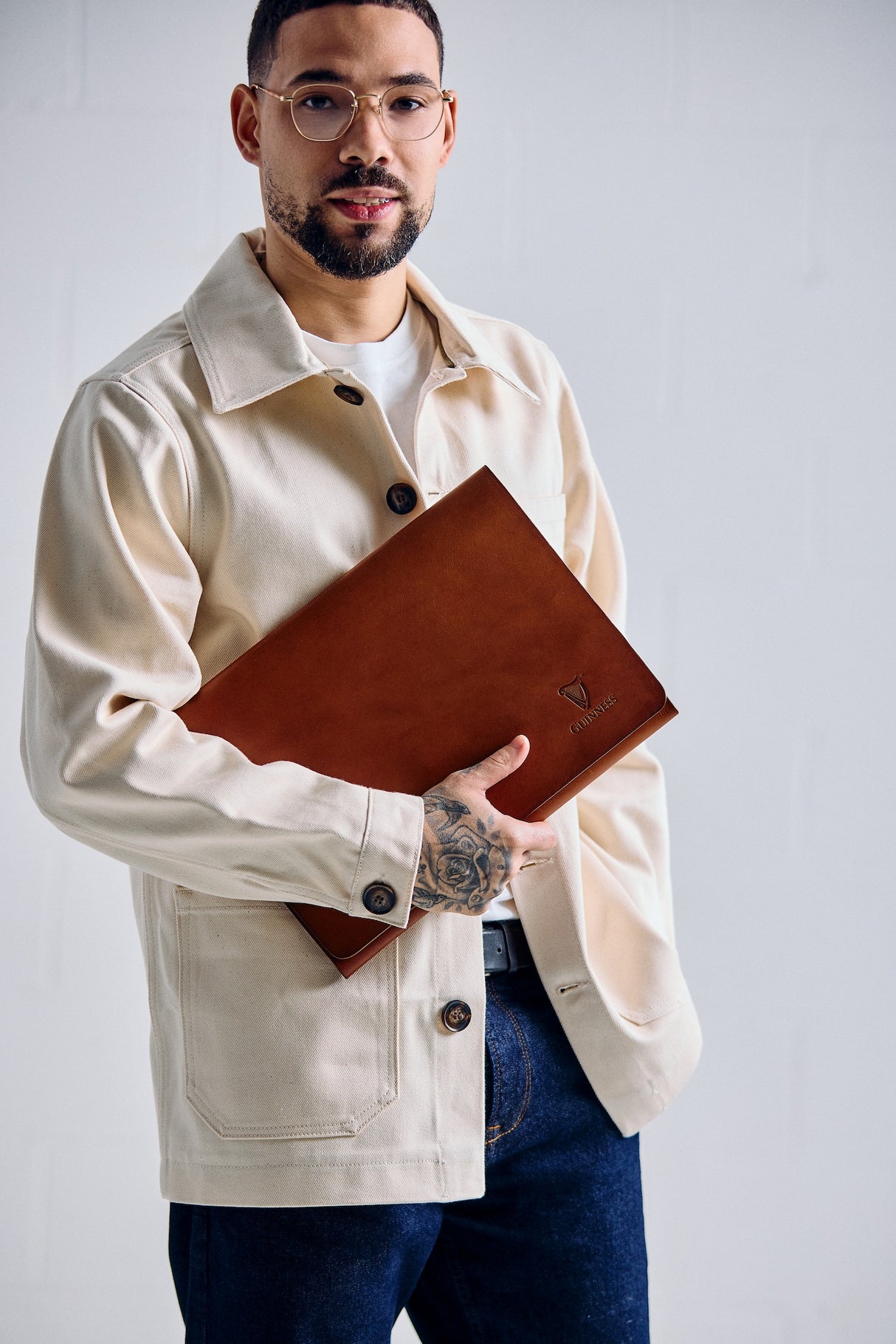 De Bruir Guinness Leather A4 Folder