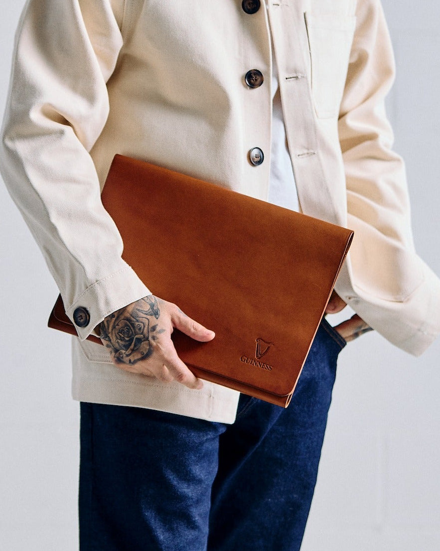 De Bruir Guinness Leather A4 Folder