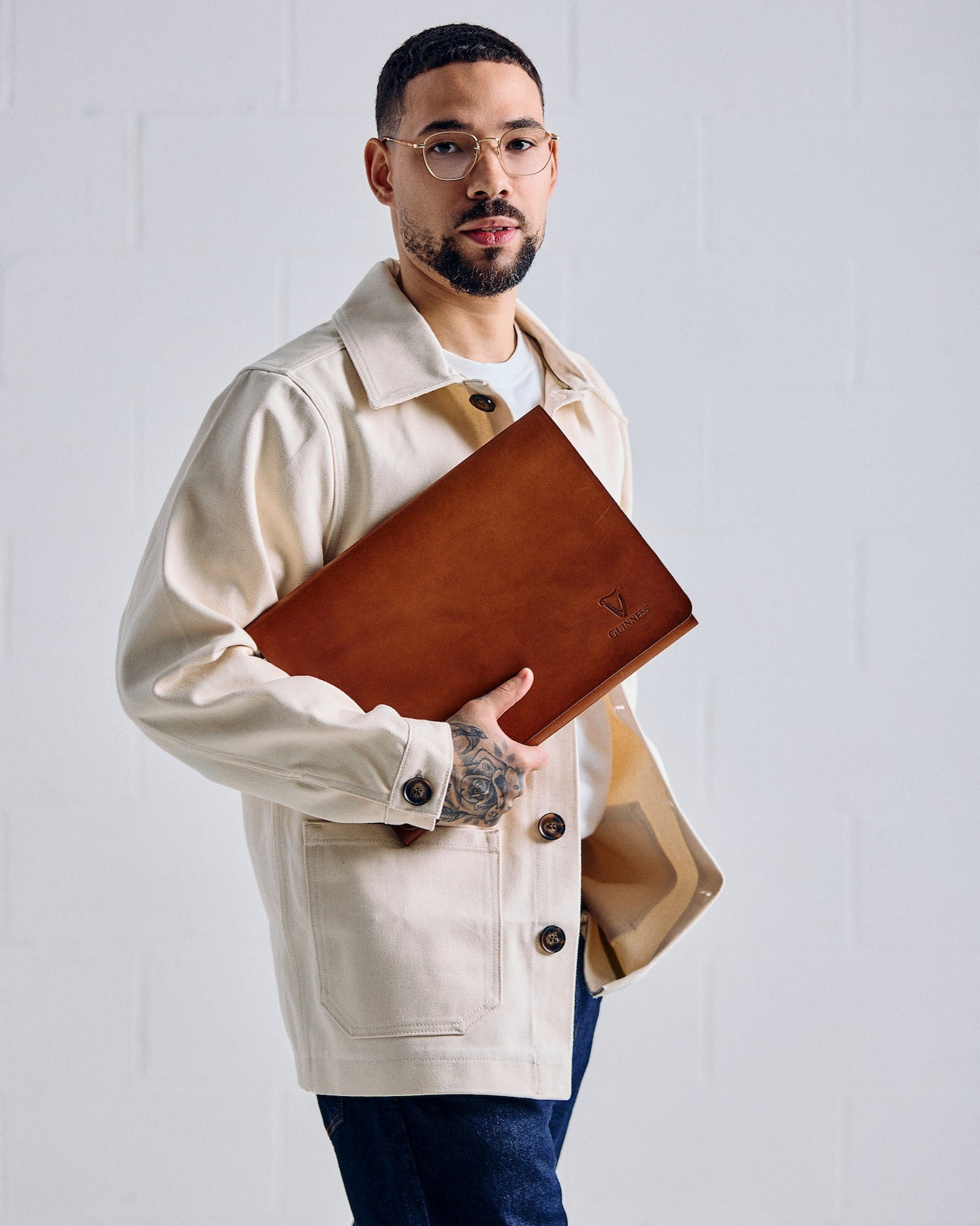 De Bruir Guinness Leather A4 Folder