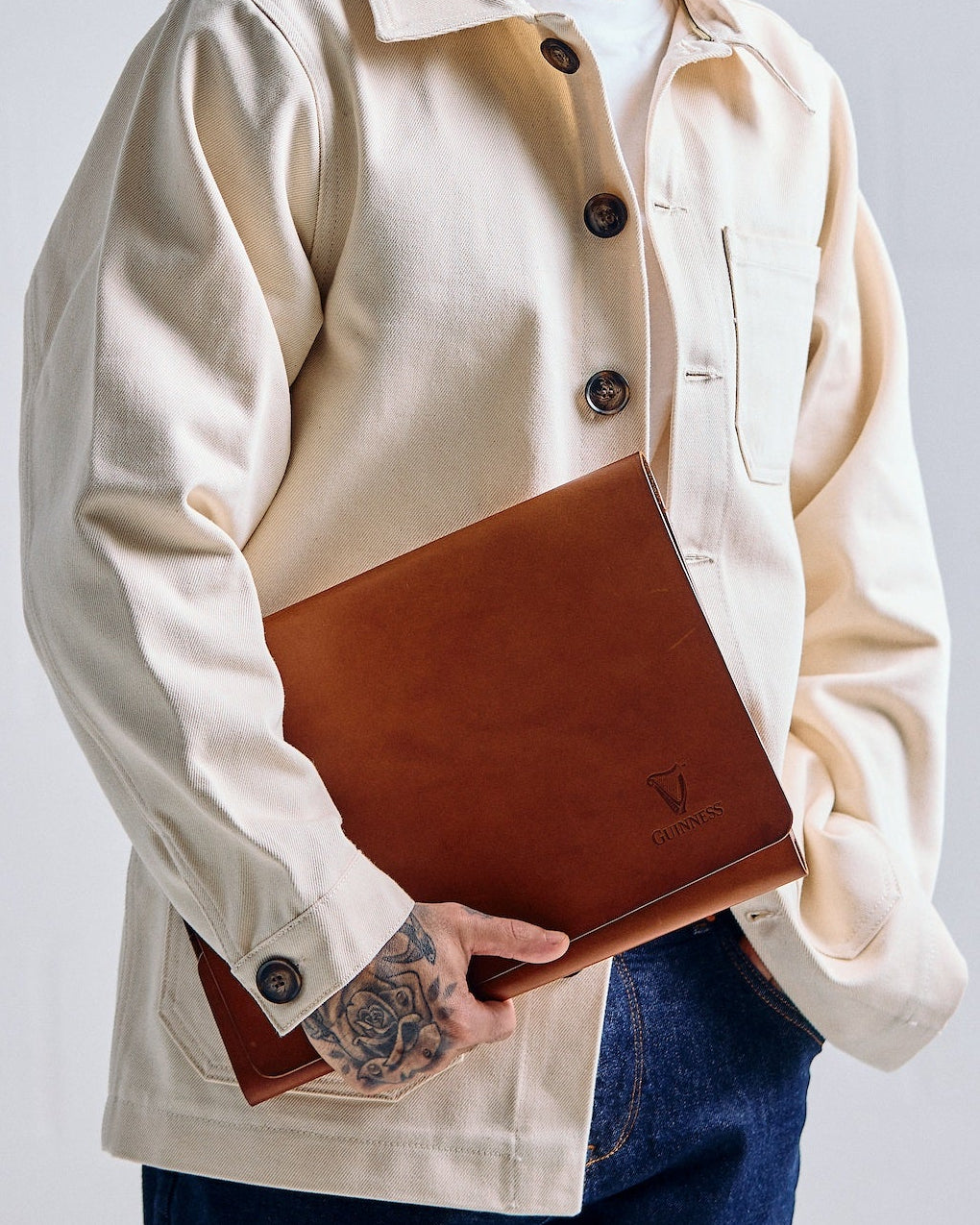 De Bruir Guinness Leather A4 Folder