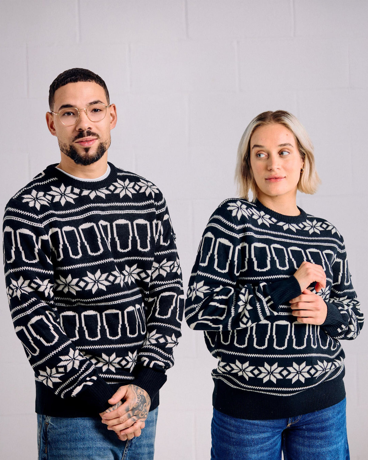 Guinness Pint Knitted Christmas Sweater