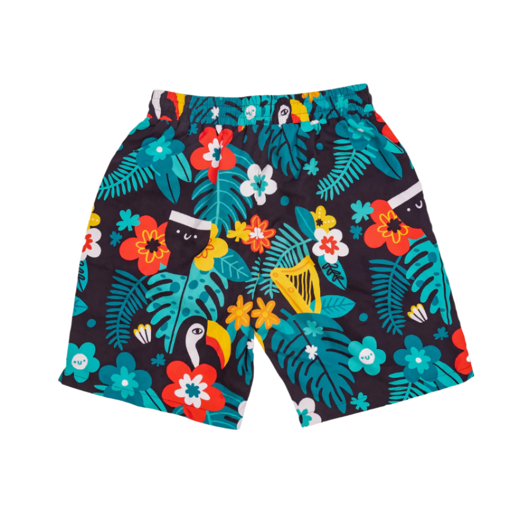 Image of the Guinness x Fatti Burke Hawaiian Style Swim Shorts