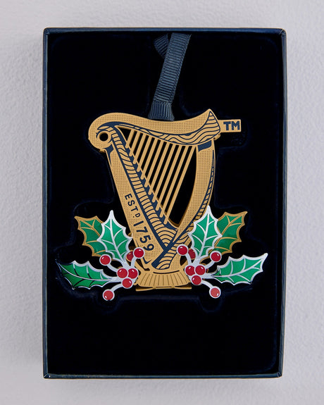 Newbridge Silverware Guinness Harp Holly Decoration