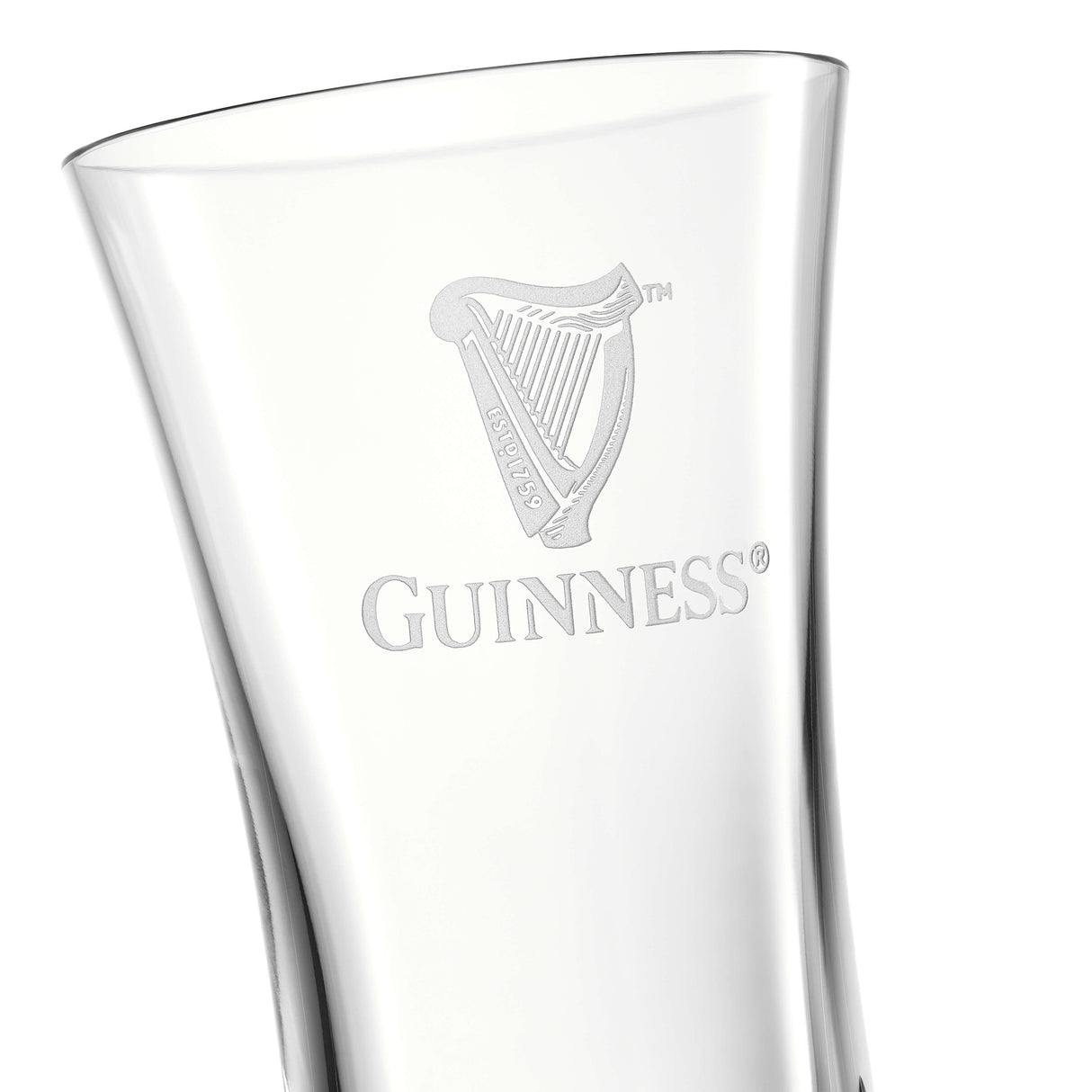 Image of Guinness x Waterford Crystal Flute Glass with Guinness Logo