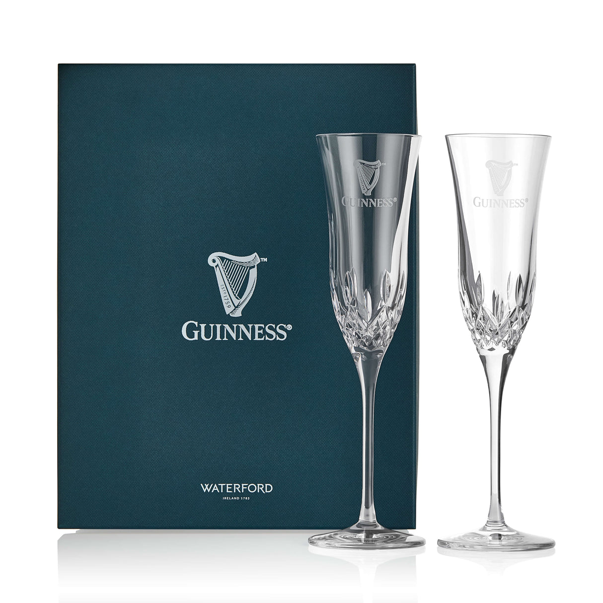 Image of Guinness x Waterford Crystal Flute Glass Set with Gift Pack