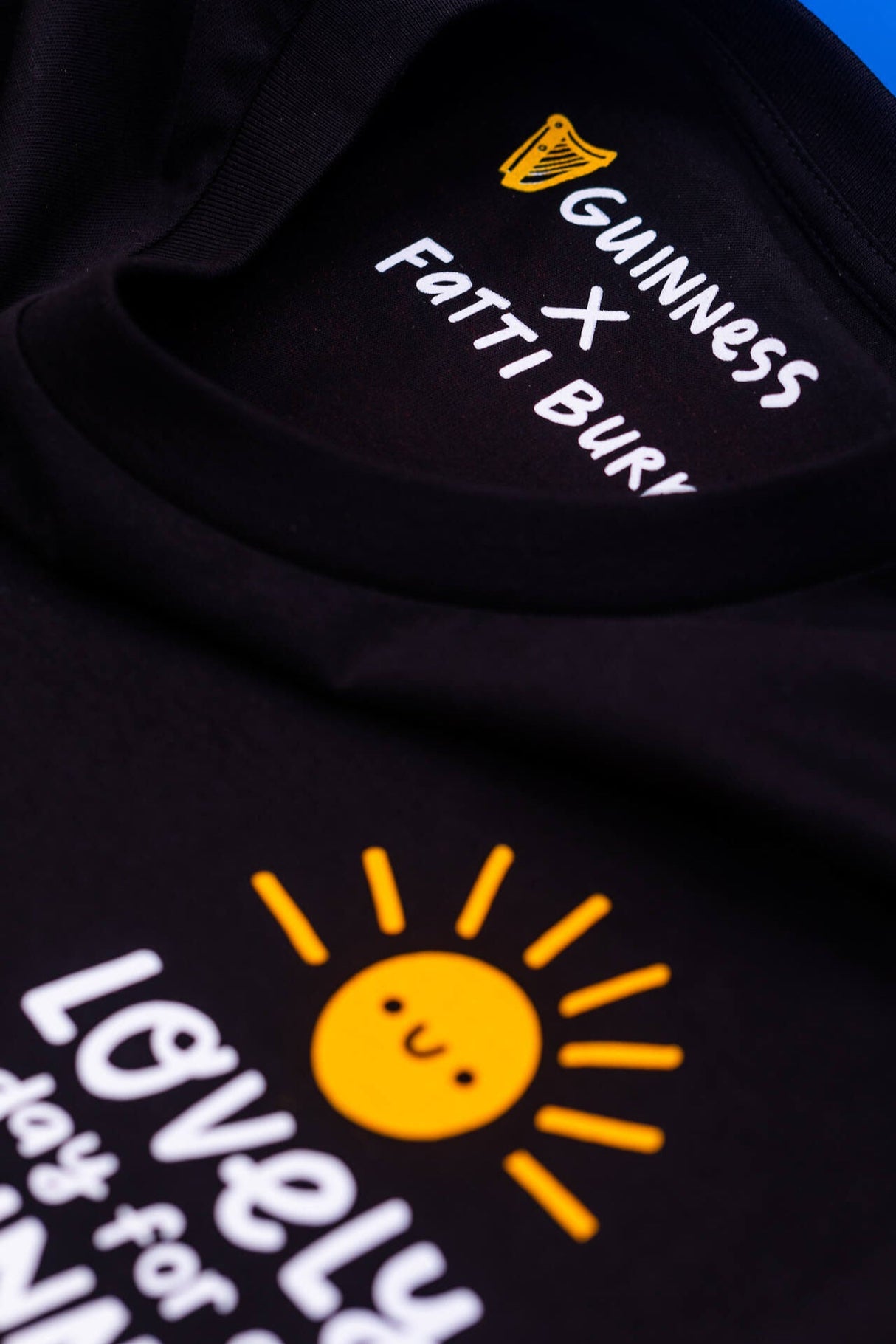 Guinness x Fatti Burke, Lovely Day for a Guinness Black Short Sleeve T-Shirt