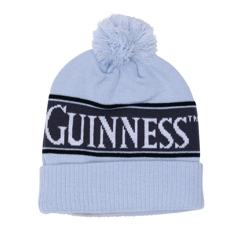 Image of the Guinness Storehouse Exclusive grey knitted bobble hat.