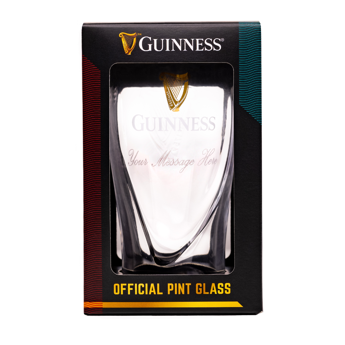 Guinness Toucan Custom Engraved Personalized Gravity Pint Beer Glass