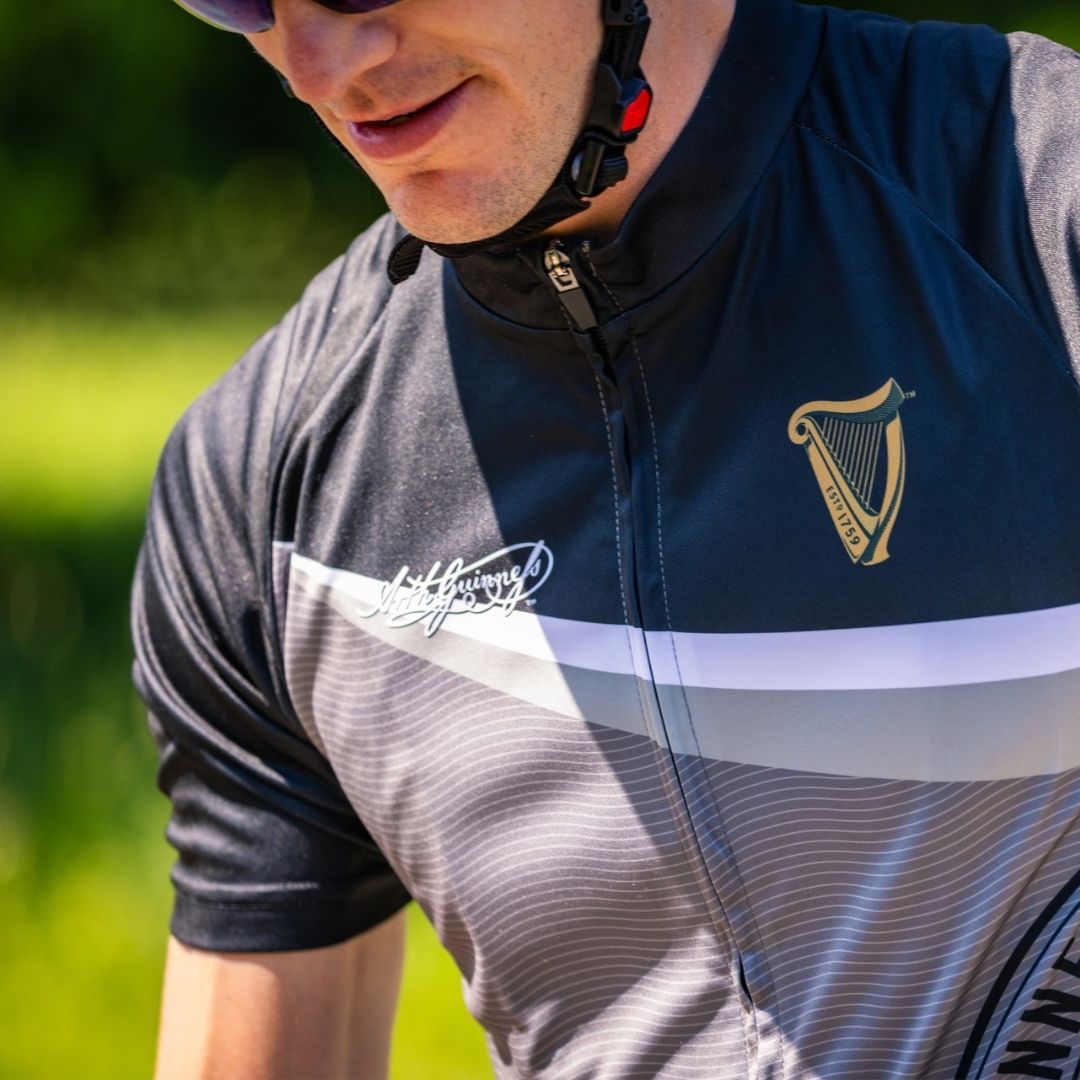 Black & Grey Guinness Exclusive Cycling Jersey