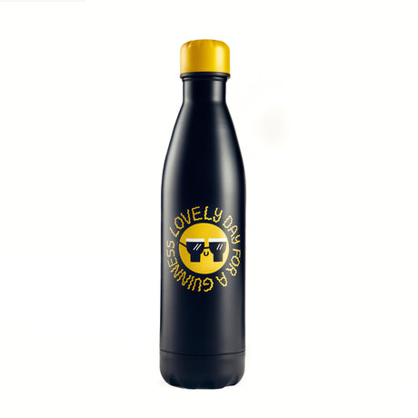 Guinness Fatti Burke Lovely Day for a Guinness Water Bottle in black and yellow