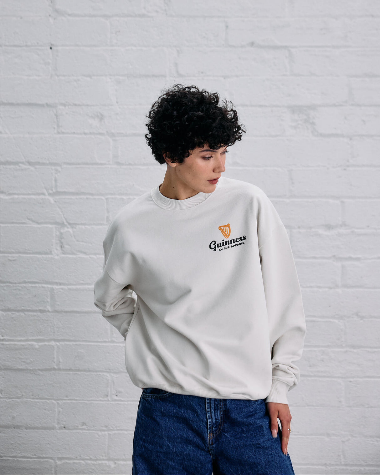 Awave Cream Milk Carton Sweater
