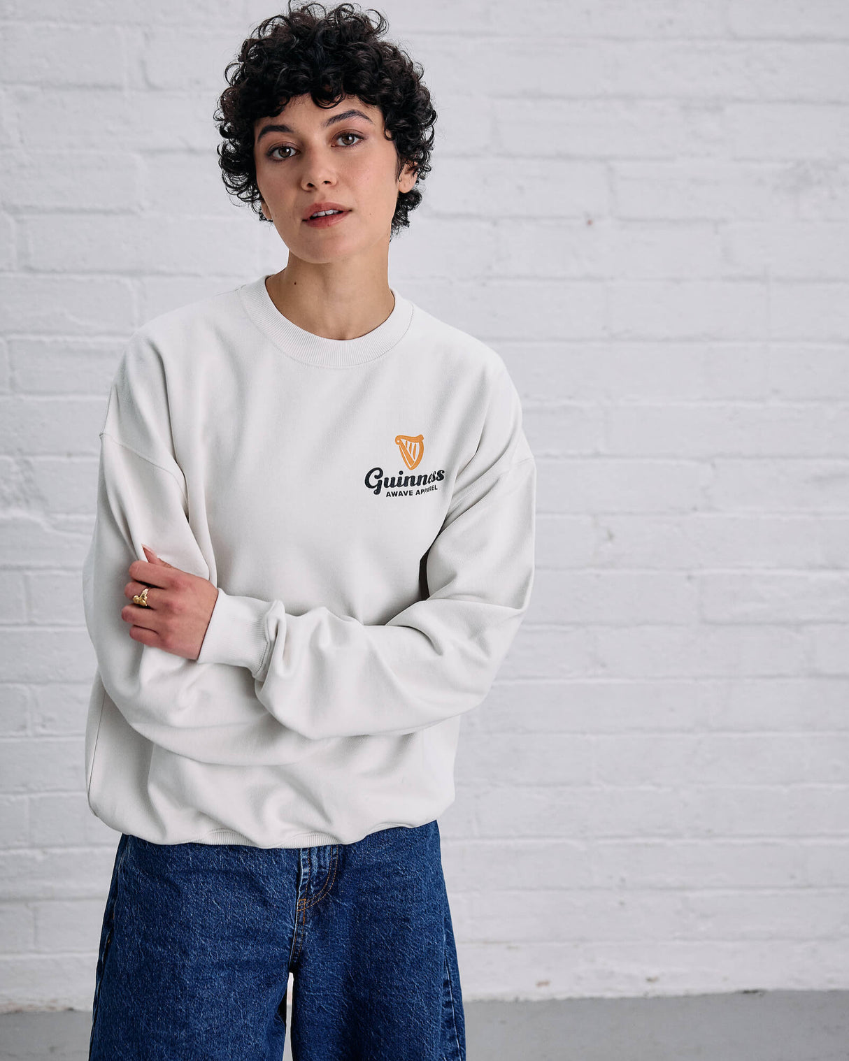 Awave Cream Milk Carton Sweater