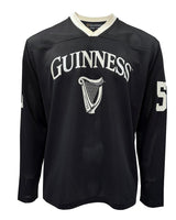 Black jersey with Guinness logo on a white background