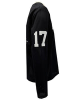 Black sports jersey with number 17 on a white background